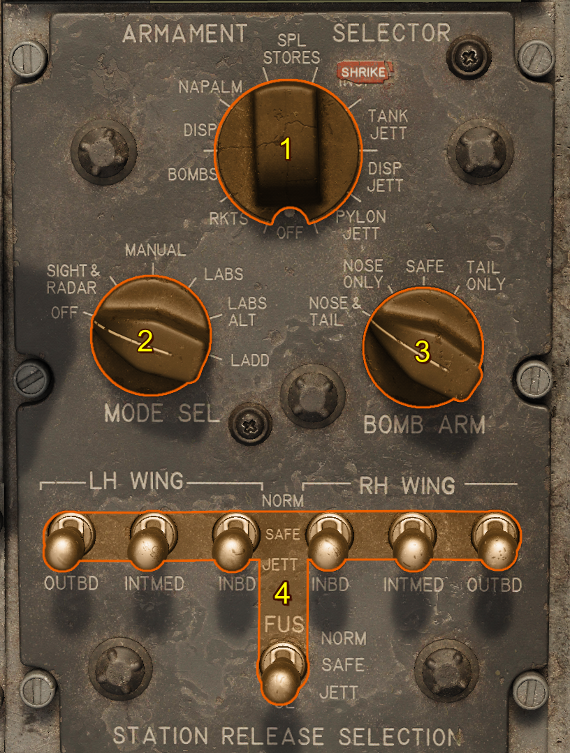 Armament Selector Panel