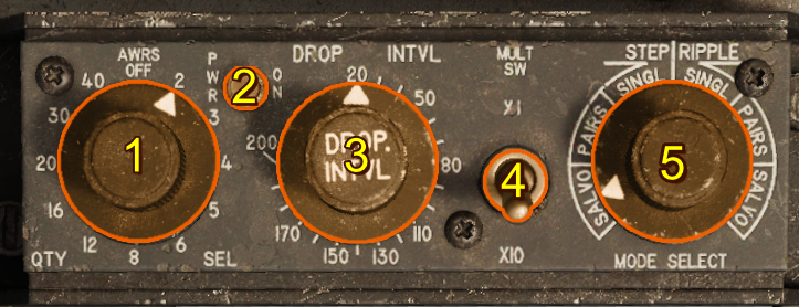 Aircraft Weapons Release System Panel